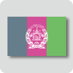 アフガニスタンの国旗（カワイイバージョン）