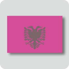 アルバニアの国旗（カワイイバージョン））