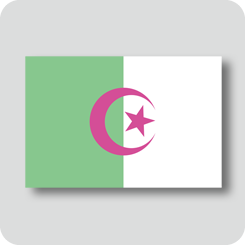 アルジェリアの国旗（カワイイバージョン）