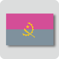 アンゴラの国旗（カワイイバージョン）