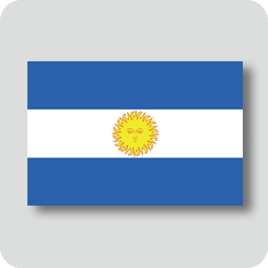 アルゼンチンの国旗（ノーマルバージョン）