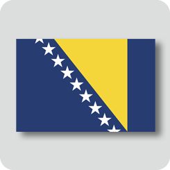 ボスニア・ヘルツェゴビナの国旗（ノーマルバージョン）