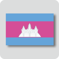 カンボジアの国旗（カワイイバージョン）