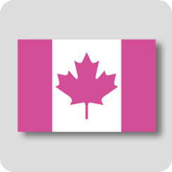 カナダの国旗（カワイイバージョン）