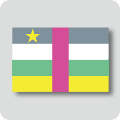 中央アフリカの国旗（カワイイバージョン）