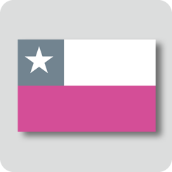チリの国旗（カワイイバージョン）