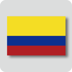 コロンビアの国旗（ノーマルバージョン）