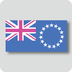 クック諸島の国旗（カワイイバージョン）