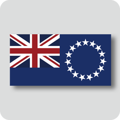 クック諸島の国旗（ノーマルバージョン）