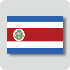 コスタリカの国旗（ノーマルバージョン）