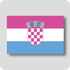 クロアチアの国旗（カワイイバージョン）