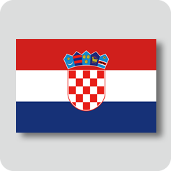 クロアチアの国旗（ノーマルバージョン）