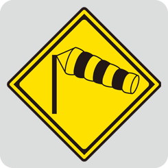 crosswind-caution