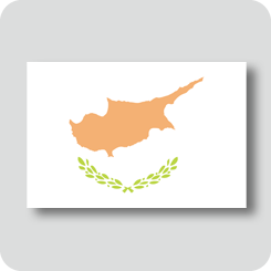 キプロスの国旗（カワイイバージョン）
