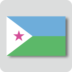 ジブチの国旗（カワイイバージョン）