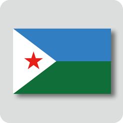 ジブチの国旗（ノーマルバージョン）