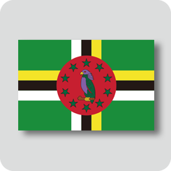 ドミニカ国の国旗（ノーマルバージョン）