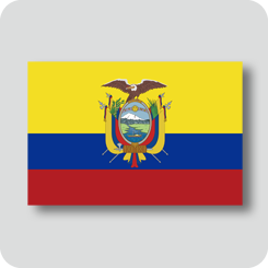 エクアドルの国旗（ノーマルバージョン