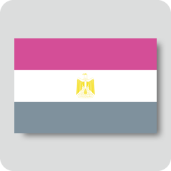 エジプトの国旗（カワイイバージョン）