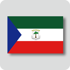 赤道ギニアの国旗（ノーマルバージョン）