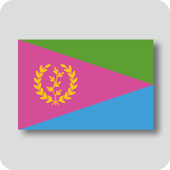 エリトリアの国旗（カワイイバージョン）