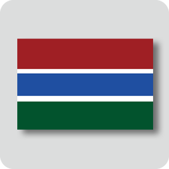 ガンビアの国旗（ノーマルバージョン）