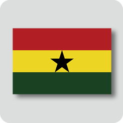 ガーナの国旗（ノーマルバージョン）