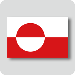 グリーンランドの国旗（ノーマルバージョン）