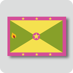 グレナダの国旗（カワイイバージョン）