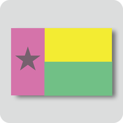ギニアビサウの国旗（カワイイバージョン）
