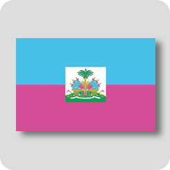 ハイチの国旗（カワイイバージョン）