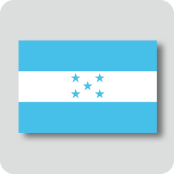 ホンジュラスの国旗（カワイイバージョン）