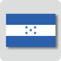 ホンジュラスの国旗（ノーマルバージョン）