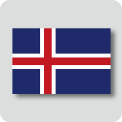 アイスランドの国旗（ノーマルバージョン）