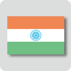 インドの国旗（カワイイバージョン）