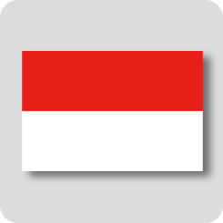 インドネシアの国旗（ノーマルバージョン）