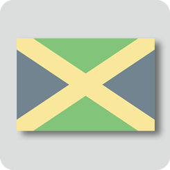 ジャマイカの国旗（カワイイバージョン）