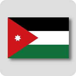 ヨルダンの国旗（ノーマルバージョン）