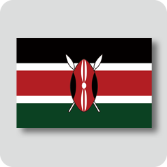 ケニアの国旗（ノーマルバージョン）