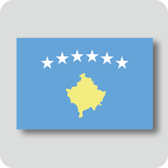 コソボの国旗（カワイイバージョン）