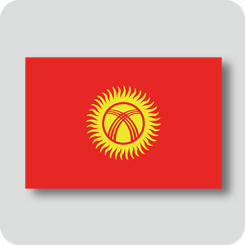 キルギスの国旗（ノーマルバージョン）