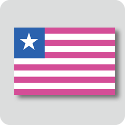 リベリアの国旗（カワイイバージョン）