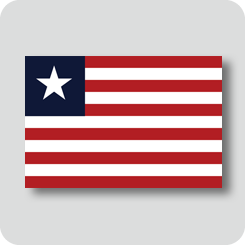 リベリアの国旗（ノーマルバージョン）