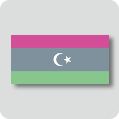 リビアの国旗（カワイイバージョン）