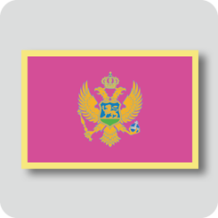モンテネグロの国旗（カワイイバージョン）