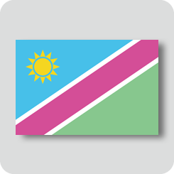 ナミビアの国旗（カワイイバージョン）