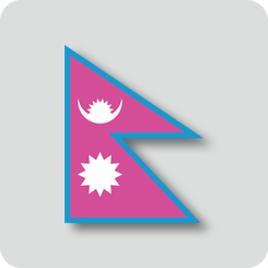 ネパールの国旗（カワイイバージョン）
