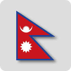 ネパールの国旗（ノーマルバージョン）