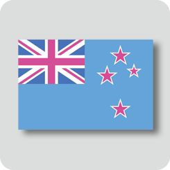 ニュージーランドの国旗（カワイイバージョン）