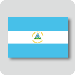ニカラグアの国旗（カワイイバージョン）